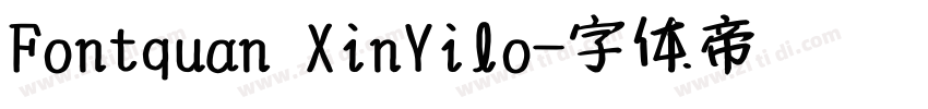 Fontquan XinYilo字体转换